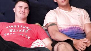 MILITARY MUSCLE HUNGER Josiahs MASSIVE DICK Devours His Buddys ASS