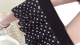 Unbridledensual Delight Hairy Japanese Diva Unloads Her Bladder in Bold Public Display!