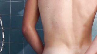 Shower Shock Gay Heartthrob Seth Bond Gets DOUBLE penetrated by himself!