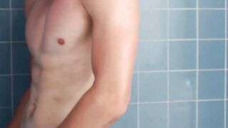 Shower Shock Gay Heartthrob Seth Bond Gets DOUBLE penetrated by himself!