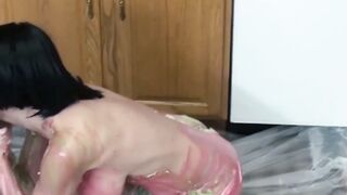 GAGGING ON GLAZE! Unleash the Greasy Inferno with Tabithas Wild Goo Session!