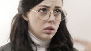 THE NERD GETS THROTTLED Whitney Wrights Virgin Pussy Destroyed by Derrick Pierces Giant Cock!