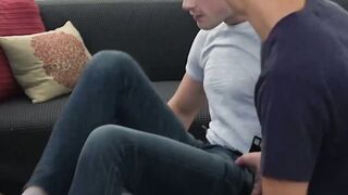 STEPDAD SAVES THE DAY Literally! Epic Bareback threesome with 2 HOT Young Boys and a MASSIVE Daddy