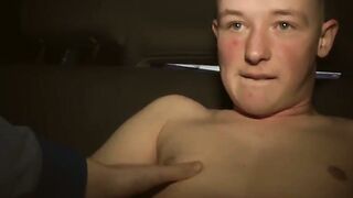 EPIC CAR WANK FEST! Olly Taylers Electric Load Gets Blown in a MOVING VEHICLE!