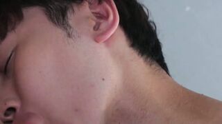 Blond Asian Kouya fucks the throbbing cock of Wataru raw and brutal
