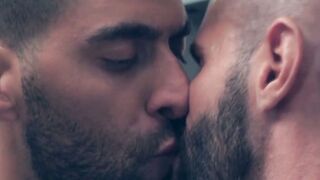 MEGA BLOWOUT! 2 Hunky Bosses Sexually Destroy Their Newbie As he Begs for Mercy!