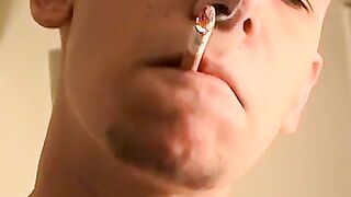 Extremely large masterpiece MARKE ENJOYS THE BIGGEST CIGARETTE AND DIRTY WANKING OF A BEAUTIFUL DUDE