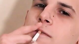 Extremely large masterpiece MARKE ENJOYS THE BIGGEST CIGARETTE AND DIRTY WANKING OF A BEAUTIFUL DUDE