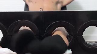 Handsome Tom giggled in an intense tickle torment by a master
