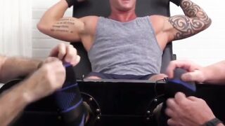PUNISHED TO PERFECTION Jason James Squirms Under Devs Mighty Feet and Tongue!