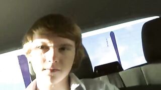 TEEN TROUBLE Barely Legal Boy Busted with a BEAST of a Boner in the Backseat