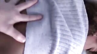 Neighbor Nasty Ebony Teen Shots Loads of Jizz All Over Her Neighbors Dick!