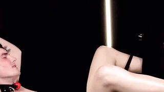 Horny teen gay virgin ass and cock violated by dom twink