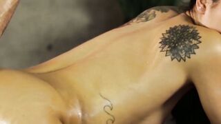 Gina Valentinas Hairy Hellhole Devouring a Thick Cock The Oily Seduction You Cant Resist!