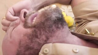 Bald Boss Gets Brutal Barebacking from Latino pkg Security Guard