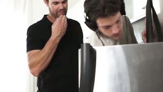 UNBELIEVABLE TWICE IN 1 DAY  Stepdad BREEDS Naive TWINK in KITCHEN OFFENSE