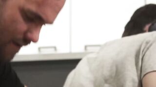 UNBELIEVABLE TWICE IN 1 DAY  Stepdad BREEDS Naive TWINK in KITCHEN OFFENSE