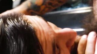 KINKY STEPPSON SCOTT DEMARCO SWALLOW CENTIMETERS OF THICK, PULSATING JOCK IN EPIC DEEP THROAT SESSION