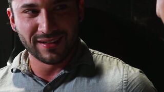 KINKY STEPPSON SCOTT DEMARCO SWALLOW CENTIMETERS OF THICK, PULSATING JOCK IN EPIC DEEP THROAT SESSION