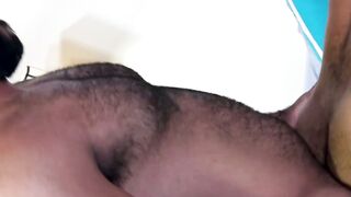 INSANE BAREBACK ACTION!  Rugged Stud Takes Her Massive Dick RAW and CUMS While Drilled Hard!