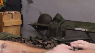 UNLEASH THE fury Soldier Justin Lewis Screams As BallsDeep Bareback Action Tears His Ass Apart! 