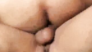 Two hot and horny latinos banging hard on the bedroom bed