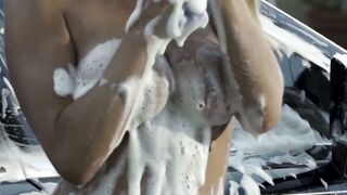 BLAZING HOT BIG TITS FETISH  5 CRAZY CURVY beuretteS EXPOSEDE SUNKISSED BODIES WHILE WASHING A MULTIMILLION DOLLAR LUXURY CAR!!!