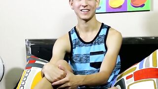 STEVEN PETERS UNLEASHED JawDropping Long Rock Hard Twink Cock Gets DESTROYED!