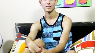 STEVEN PETERS UNLEASHED JawDropping Long Rock Hard Twink Cock Gets DESTROYED!