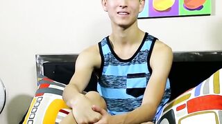 STEVEN PETERS UNLEASHED JawDropping Long Rock Hard Twink Cock Gets DESTROYED!