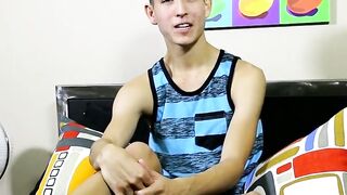 STEVEN PETERS UNLEASHED JawDropping Long Rock Hard Twink Cock Gets DESTROYED!