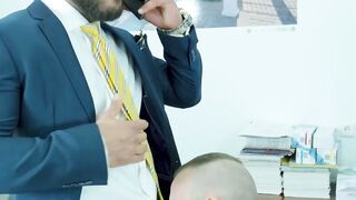 BUTT BRUTALITY UNLEASHED Executive studs Ridick and Sir Peter UNLEASH FURY ON THAT SOFTSock OFFICE SECRETARY!