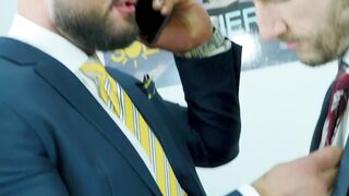 BUTT BRUTALITY UNLEASHED Executive studs Ridick and Sir Peter UNLEASH FURY ON THAT SOFTSock OFFICE SECRETARY!
