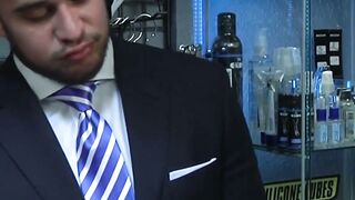 BOSS HIM AROUND Dominant Businessman Alex Graham Tames Muscular Muscle Stud Flex with toys and CockOutrageous Fantasy!