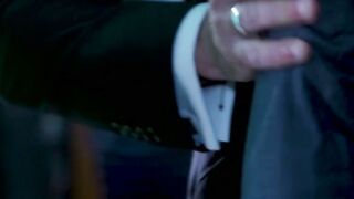 Suited mafioso Bruno Max barebacks Jonathan Mirandas tight asshole