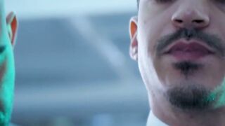 Suited mafioso Bruno Max barebacks Jonathan Mirandas tight asshole