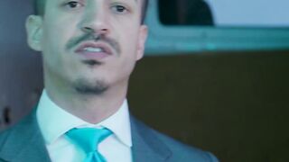 Suited mafioso Bruno Max barebacks Jonathan Mirandas tight asshole