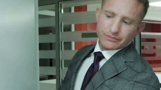 Submissive Damon Heart is dominated raw by his colleague Magnus Loki