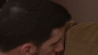 Throat Fucking Thunder Ty Roderick and Damos Andros Engage in Brutal Blowjob Battle