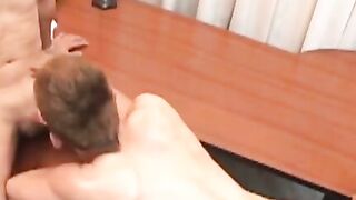 Coach Squeezes Both Ends 3 Trainees Get DPd Till They Cum!