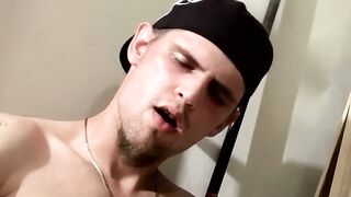 Blazing Nolan Closet Inferno  Watch Him Savor Every Last Drag and Stroke Before Blowing His Top!