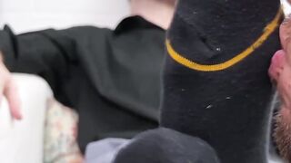 TOETALLY SERVED Chances Sore Feet Get OFFERED by Horny Dans Insatiable Mouth  Lingering Touch!