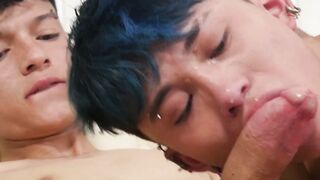 Latino Junior Jones is rock hard while riding Sebastian Jeds cock