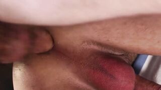 Muscular Scott Demarco extracts  cute Rob Quins semen sample after rough anal sex for