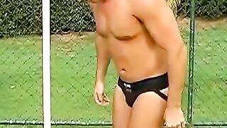 UNLEASHED The Unstoppable Brazilian Stallion Unloads a Tsunami of Cum on the Gridiron!