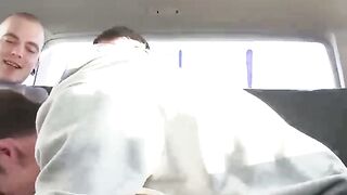 UNLEASH THE WILD  3 SCREAMING TWINKS IN A CAR ORGY!