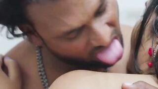 Unsuspecting Housekeeper Gets Caught in a Sizzling Shower Sex Scandal with a Sultry Guest!