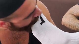 MIGUELS FEET FAINT AT THE SIGHT OF RIKKS BESTIAL COCK  Gym Bunny Blowout Fcksoul!