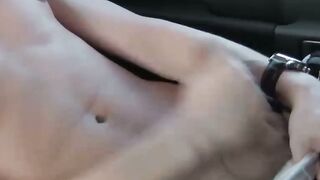 REVEALLED Insatiable 18YearOld Twink Caught Masturbating in Moving Car  Witness the FASCINATING Footage!