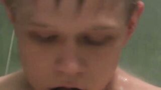 UNREAL! Adorable Amateur Hottie Chris Jansen Gets Fucked SENSELESS in a SHOWER OVERRIDE!!!